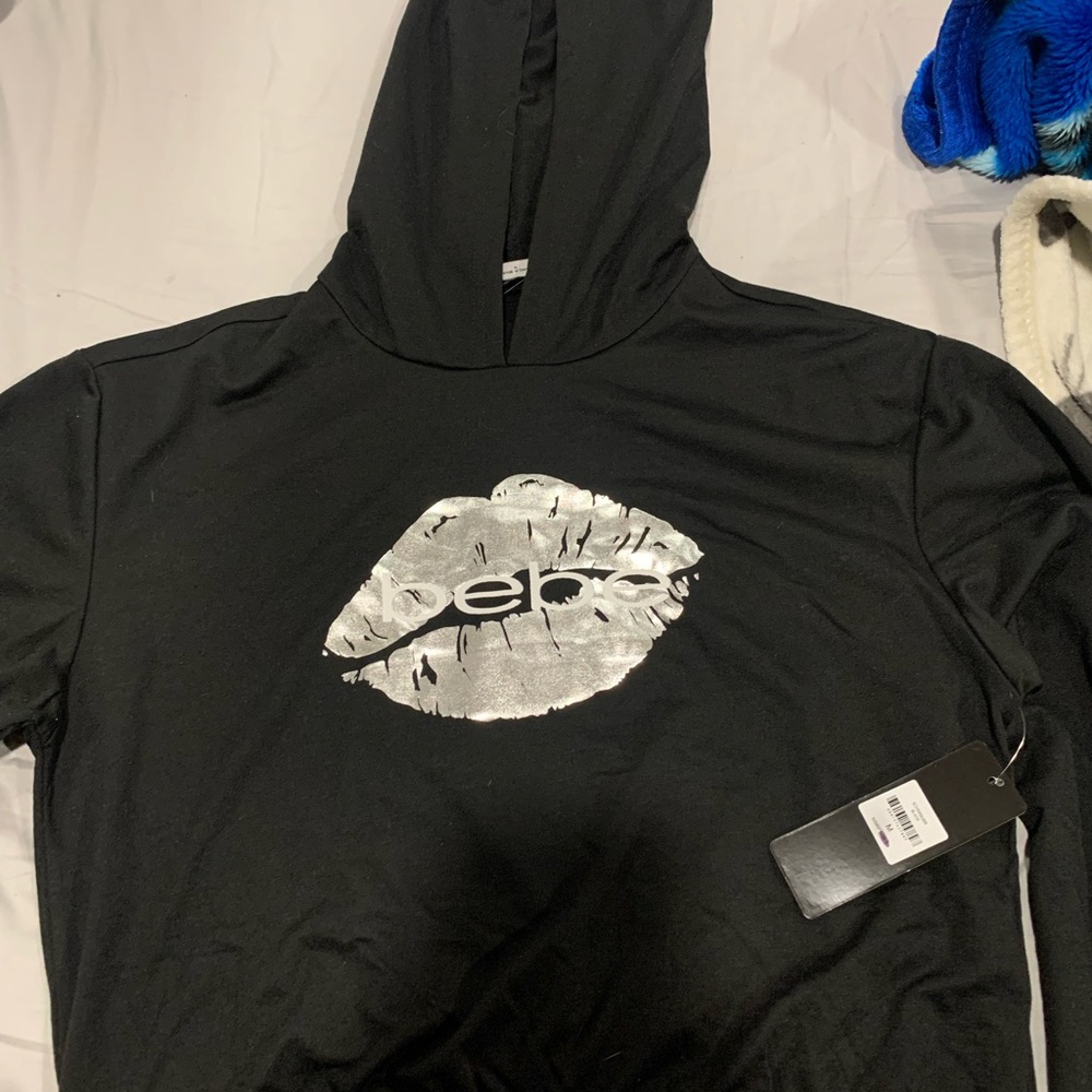 black crop top hoodie